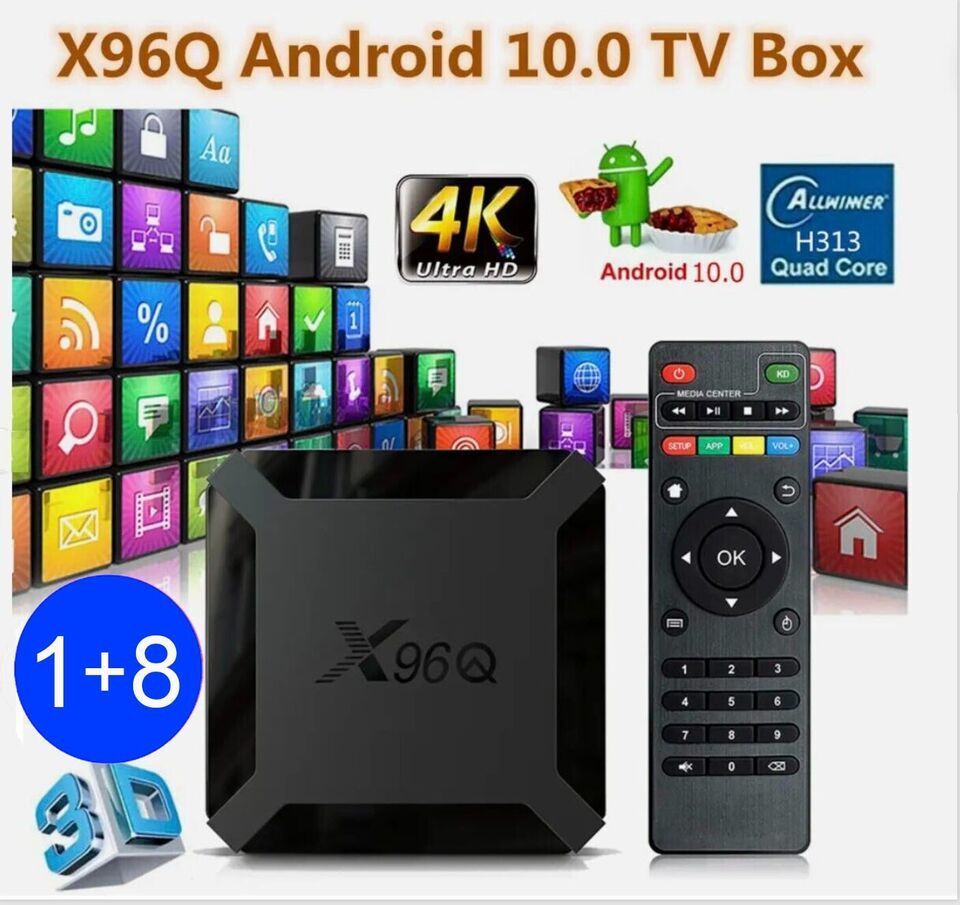 X96Q 4K Android 10 Allwinner 19.0 Matrix 1+8GB Media Entertainment - MXQ... - $17.00