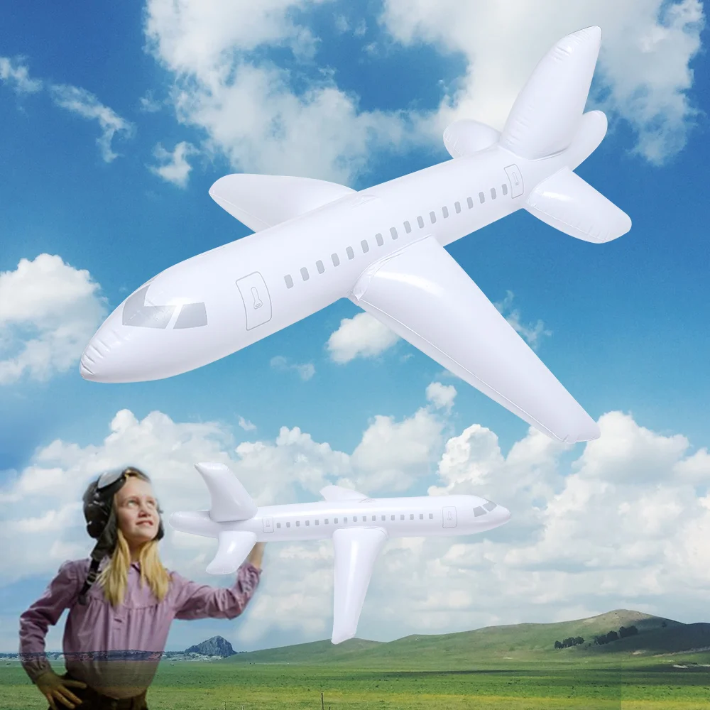 100CM Large Aircraft Realistic Inflatable Airliner Cartoon Plane Toy PVC Float - £10.12 GBP