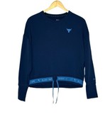 Under Armour Project Rock Navy Blue Sweatshirt Women&#39;s SM Blood Sweat Re... - £11.81 GBP