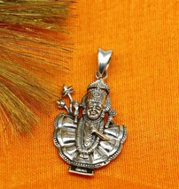 Pure 925 sterling silver handmade Hindu Lord Krishna shrinathji  pendant... - $39.59