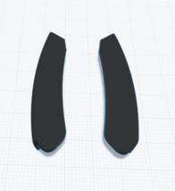 Porsche 924 Side Skirt Trim Cap Set | Rocker Panel Cap | 477853735A &amp; 47... - $24.52