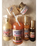 Arabian white whitening lotion,shower gel,oil,face cleanser, whitening glowing f - $180.00