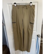 LL Bean Cresta Hiking Pants Cargo Zip Pockets Tan Men&#39;s Size 33/32 Tan K... - £21.05 GBP