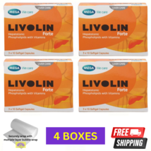 4 X Livolin Forte 50&#39;S Liver Cleanse Detox Vitamin Supplement - Free Shipping - £65.18 GBP