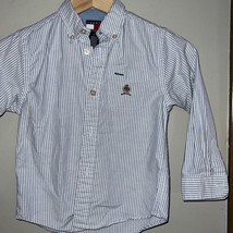 Tommy Hilfiger boys button down striped shirt size 5 - £7.76 GBP