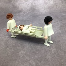 Vtg Playmobil Paramedics w/Stretcher &amp; Child- Read Description - £6.88 GBP