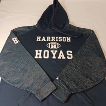 Badger Sport HARRISON HOYAS Men's XL Blue Drawstring Pullover Hoodie Sweatshirt image 12
