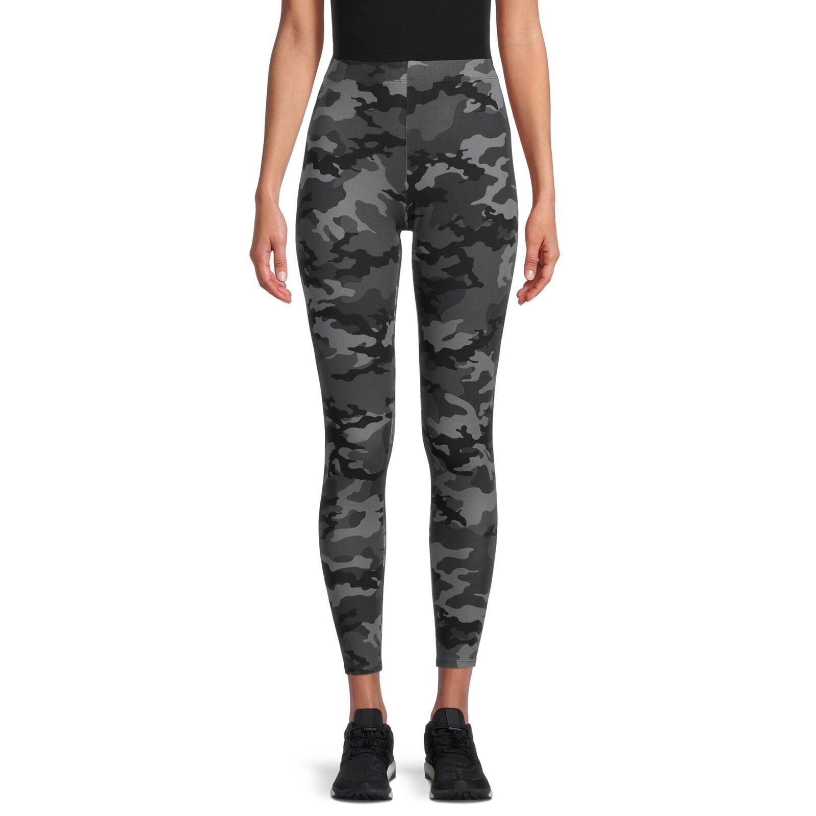 Primary image for No Boundaries Junior's Print Ankle Leggings  Gray Camouflage Camo Size S (3-5)