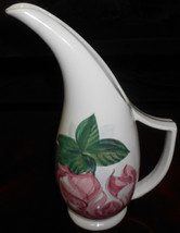 Red Wing LEXINGTON ROSE PATTERN Hand Painted WATER PITCHER Made in Minne... - £54.52 GBP