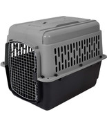 Large Dog Cat Pet Carrier Crate Travel Cage Gray Black 30-50 LBS Portabl... - £72.06 GBP