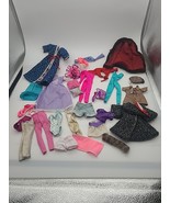 Barbie  Clothing Outfit Lot INCOMPLETE AND USED Unbranded Homemade 20+ P... - $24.99