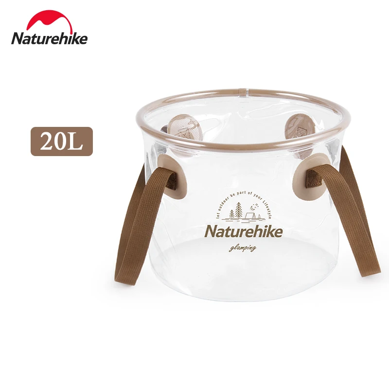 Naturehike Foldable 20L Round Bucket Outdoor Bbq Travel Portable Collapsible Wat - £82.12 GBP