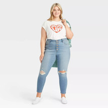 Plus Size Women&#39;s High-Rise Skinny Jeans - Universal Thread,  Size: 22W Regular - £15.57 GBP