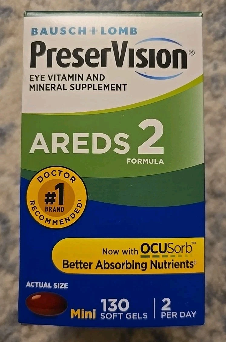PreserVision AREDS 2 Formula Ocusorb Vitamin 130 Mini Softgel Exp 11/2025+ - $20.95
