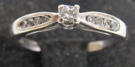 10k Yellow Gold Ladies Cathedral Princess Diamond  Sz 6.75 Engagement Ring .40ct - £126.60 GBP