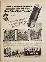 1948 Print Ad Peters High Velocity Shotgun Shell Duck Hunters, Dog Bridgeport,CT - $13.48