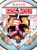 Franklin Mint Heirloom Monopoly Porcelain Limited Edition Collector Plate 8.25&quot; - £32.90 GBP