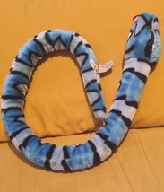 Blue Snake Plush Soft Toy 20&quot; - $13.50