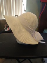 KARFIL (Greece) Faded+ Bleached White Wide Brim Floppy Sun Hat - £17.76 GBP