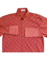 Angelino Italy Mens Size 18.5 Striped Western Shirt French Cuffs 2XL Y2K... - $200.83 MXN