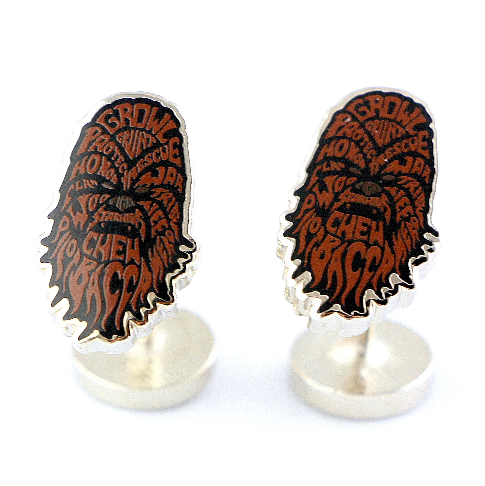 Star Wars Chewbacca Mens Cufflink Typography Lucasfilm Chewy Officially Licensed - £26.29 GBP