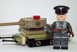 German WW2 Tank Officer Army Wehrmacht (#5) Building Minifigure Bricks US - £6.61 GBP