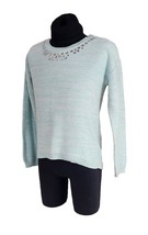 Gap Kids Medium Sweater Jewel Neck Spring Breeze Blue Long Sleeve - $12.19