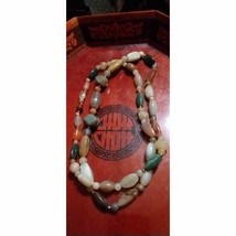 Gorgeous vintage natural stone rock necklace - £21.75 GBP
