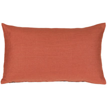Tuscany Linen Sienna Throw Pillow 12x19, Complete with Pillow Insert - £24.58 GBP