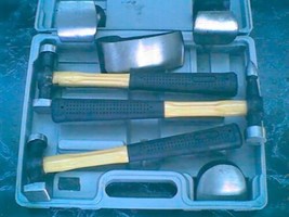 7pc AUTO / Truck BODY REPAIR KIT Free Case Dollies Hammers Tool dolly ha... - $39.99