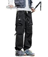 Trendy Tron Men&#39;s Cargo Pants, Black, XXS-XXL, Windproof, Waterproof, Hi... - $785.48 MXN