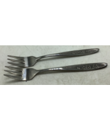 SET OF 2  EKCO COUNTRY GARDEN  COCKTAIL FORKS  STAINLESS - $9.31 CAD