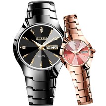  2 PCS OLEVS 8697 Japan Steel Quartz Watch Waterproof Diamonds, Night Li... - £67.14 GBP