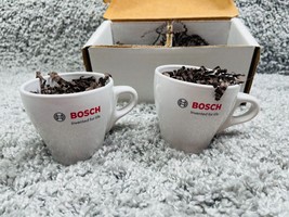 Bosch Invented For Life White Coffee Mugs Collection In Box Lot of 2  - £16.13 GBP