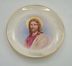 Blond hair Jesus  porcelain plate vintage  religious home decor - $19.75