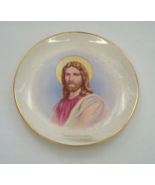 Blond hair Jesus  porcelain plate vintage  religious home decor - $26.99 CAD