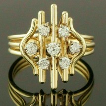 2.50Ct Round Cut CZ Diamond Solitaire Engagement Ring 14k Yellow Gold Plated - £82.20 GBP