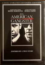 American Gangster (DVD, 2008, 2-Disc Set) Denzel Washington, Russell Crowe - £8.61 GBP