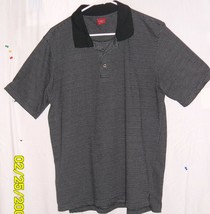 Junction West Men&#39;s Polo Shirt Large Gray/Black - $8.87
