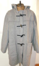 New NWT Mens Original Montgomery England L Gray Duffle Coat Italian Wool... - £614.23 GBP