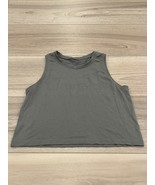 Lululemon Swiftly Breathe Crop Tank Size 6 Grey Sage - $29.72 CAD