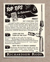 1950 Print Ad Richardson Fishing Rods Made in Chicago,IL - £7.27 GBP
