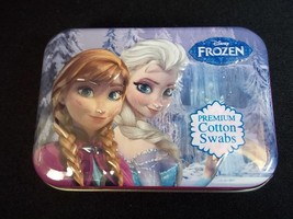 Disney FROZEN Anna &amp; Elsa collectible 3D tin 30 cotton swabs new &amp; seale... - £3.53 GBP