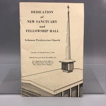 Vintage Lebanon Presbyterian Church  Dedication Program 1966 Pittsburgh  - $14.84