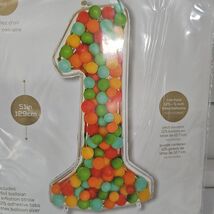 Number 1 Foil Balloon 51&quot; Silver Party Decoration Helium Balloon 1st Bir... - $6.88