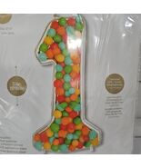 Number 1 Foil Balloon 51&quot; Silver Party Decoration Helium Balloon 1st Bir... - $9.69 CAD