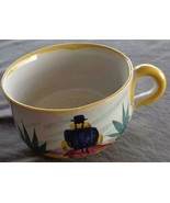 Vintage Hand Crafted Terra Cotta Pottery Coffee Cup - Peru -COLORFUL COL... - $16.82