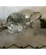 Vintage Sea Turtle Paperweight Art Glass w Controlled Bubbles Bullicante? - $451.60 MXN