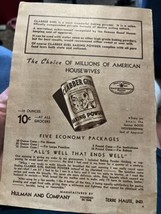 Vintage Recipe Book “Clabber Girl Baking Book&quot; Hulman &amp; Co Terre Haute - £6.23 GBP
