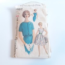 Simplicity 3997 Misses One Piece Dress and Jacket Size 11 Bust 31.5 Cut - $13.86